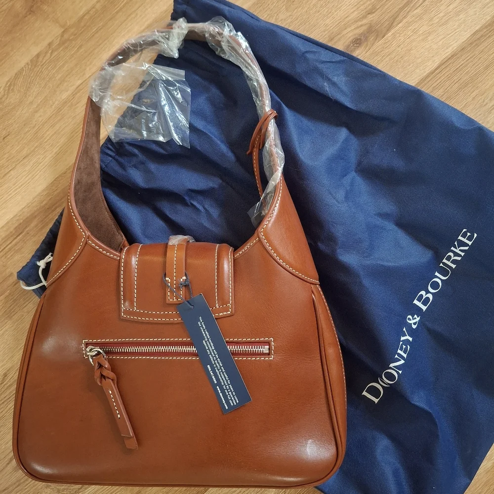 SOLD DO Not BUY NEW Dooney & Bourke Florentine Toscana Brown Leather Handbag - Picture 2 of 7